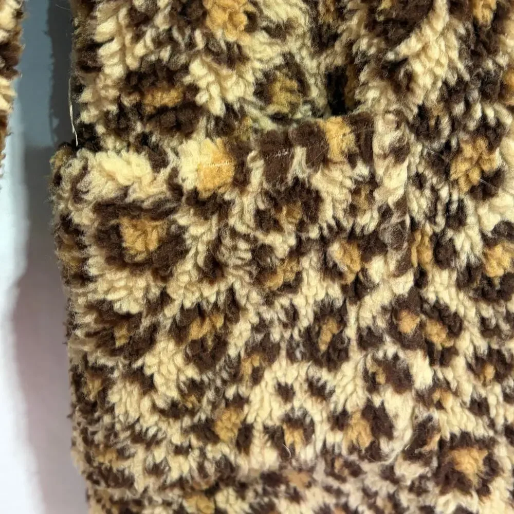 Boden Cheetah Print Hooded Duffle Coat Girls 9-10Y